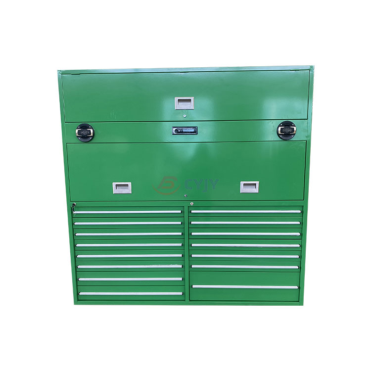 خزانة الأدوات المعدنية الخضراء