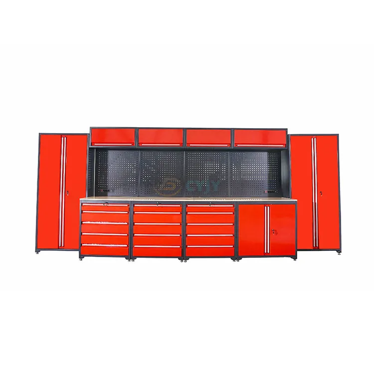 Armoire multifonctionnelle rouge