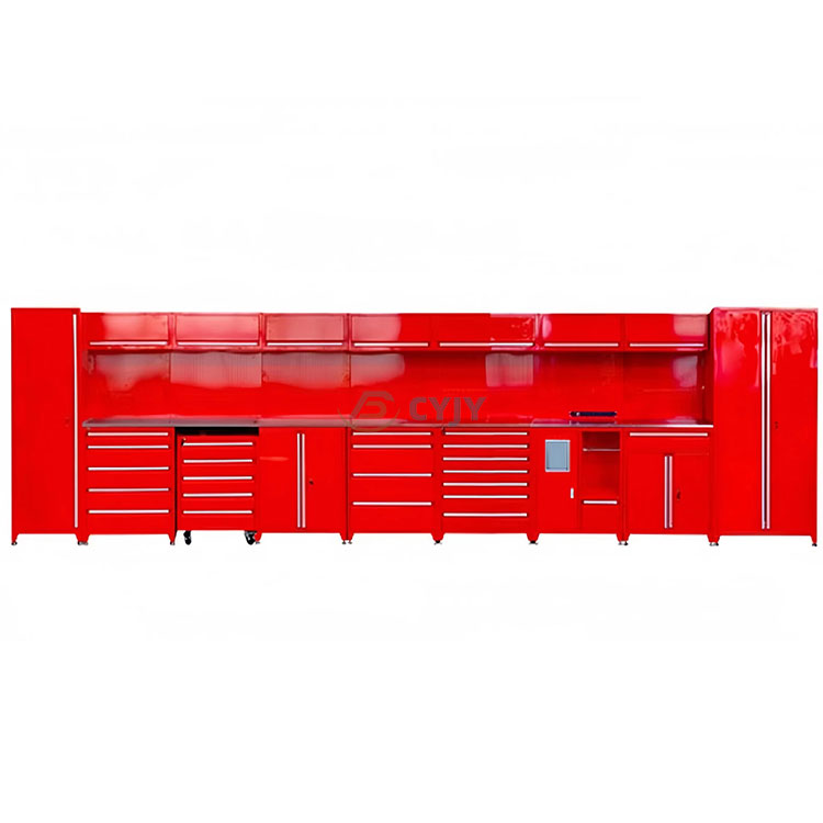 Rdeča garažna omara za orodje