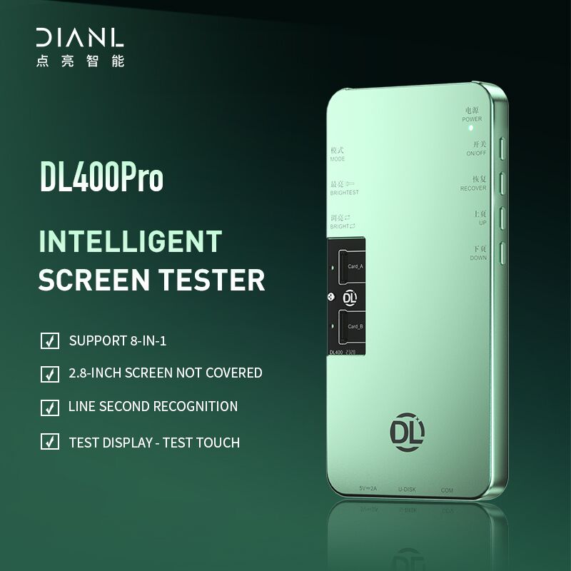 DL400 Pro LCD ukipen-pantailaren probatzailea