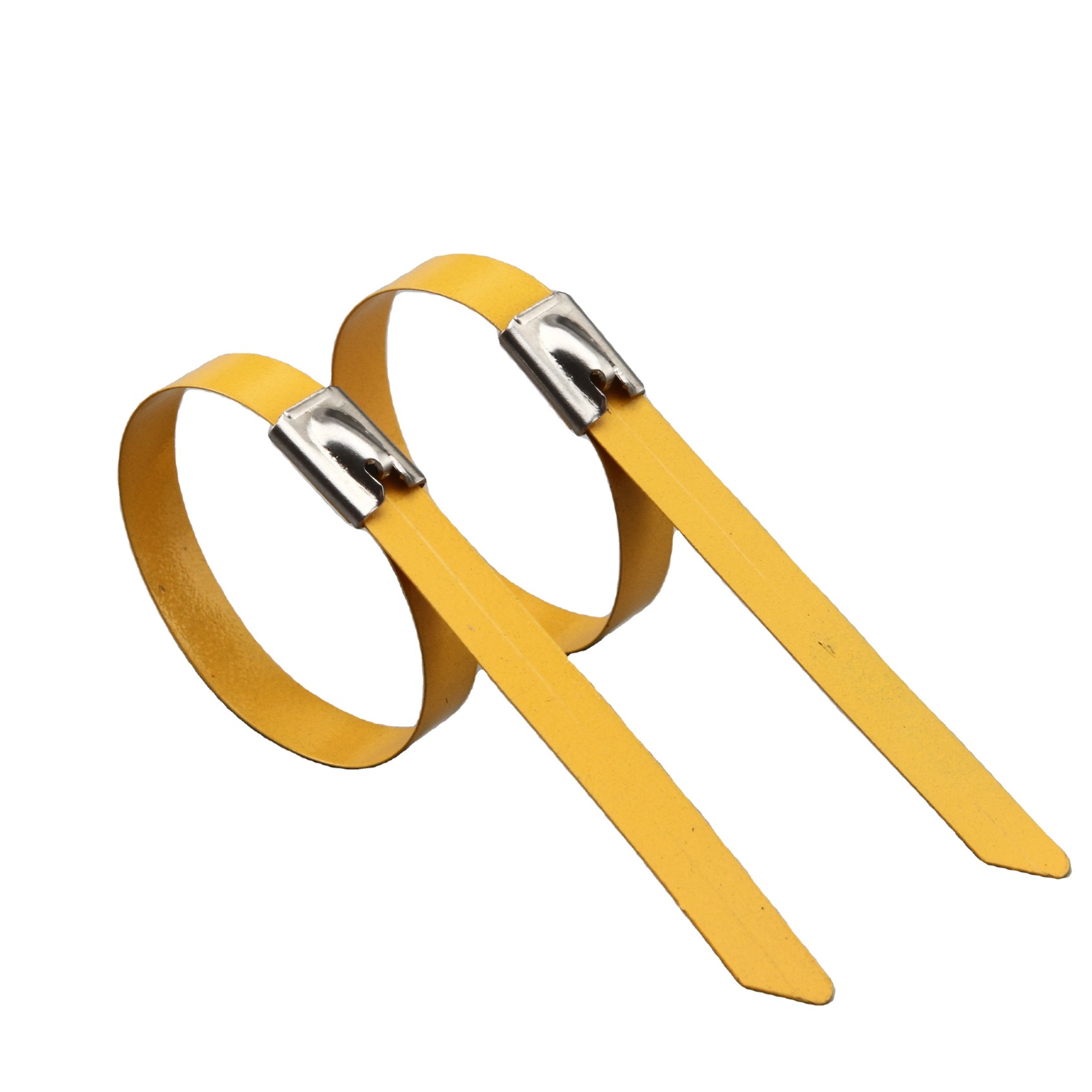 Self-locking Stainless Steel Epoxy Coated Cable Ties - 0