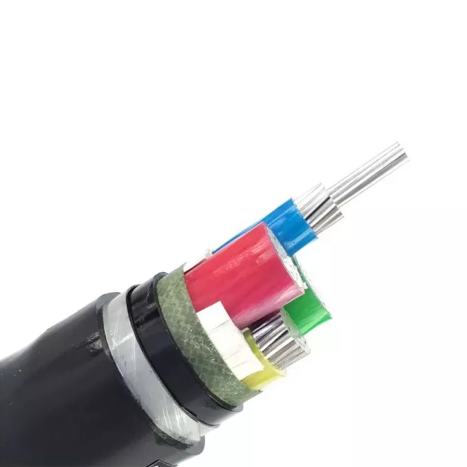 0,6/1 kV çoxnüvəli kabellər alüminium keçirici ilə zirehli lent