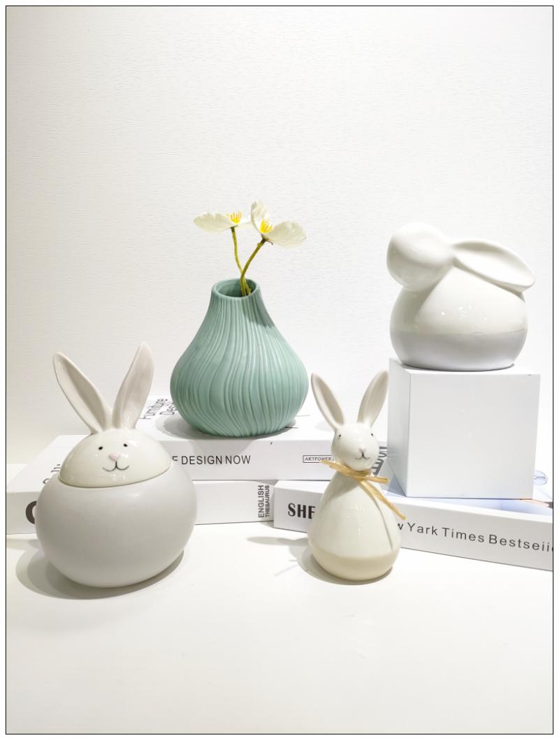 Mini Rabbit Fun Ceramic Decoration
