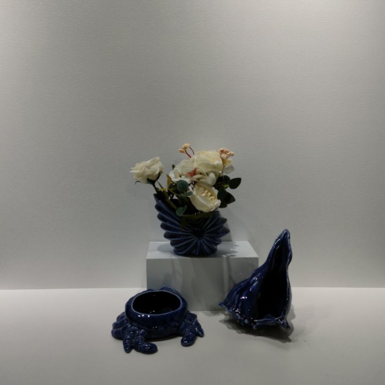 Blue Ocean Animal Flower Vase Candle Holder Ornament