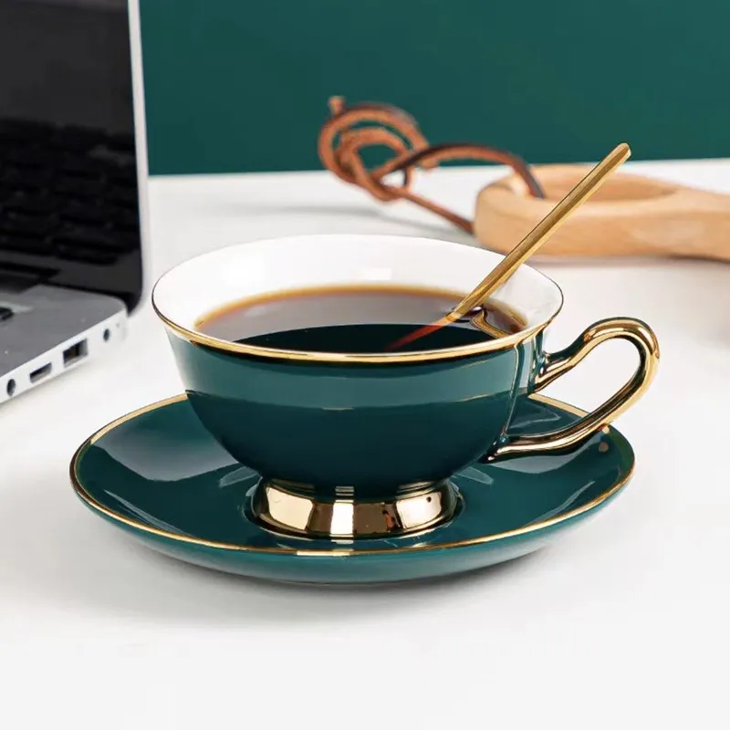 陶瓷英式奢华下午茶咖啡杯碟套装