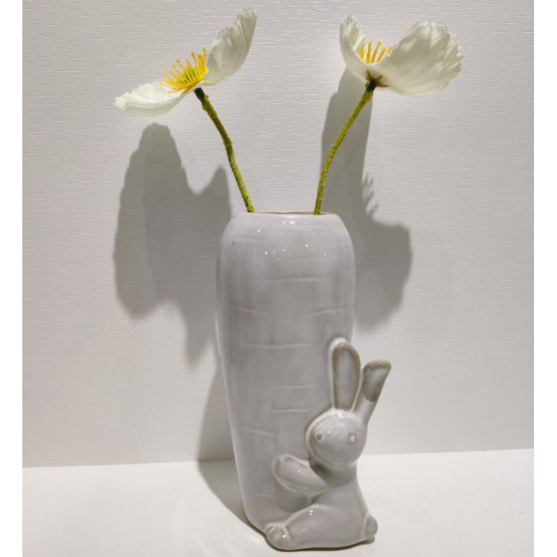 Cartoon Cute Animal Elephant Fox Rabbit Creative Ceramic Vase
