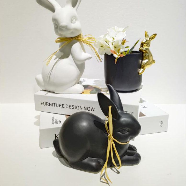 Creative Rabbit Home Decoration and Funny Ornament