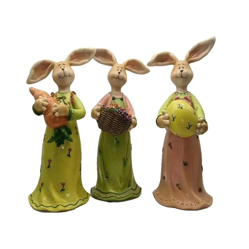 复活节兔子彩蛋树脂工艺装饰品