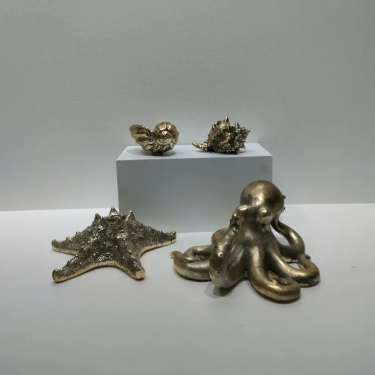 Oceanic Creatures Shaped Electroplated Decorative Artifact