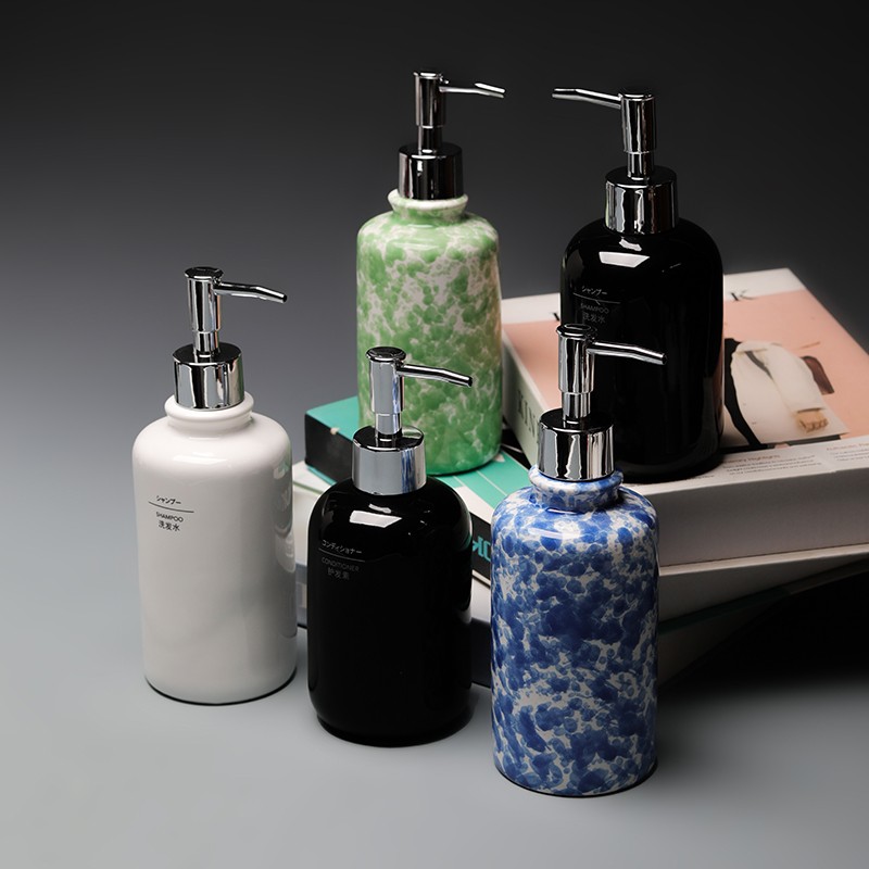 Hotel Bathroom Toiletries Air Separation Ceramic Bottle Set