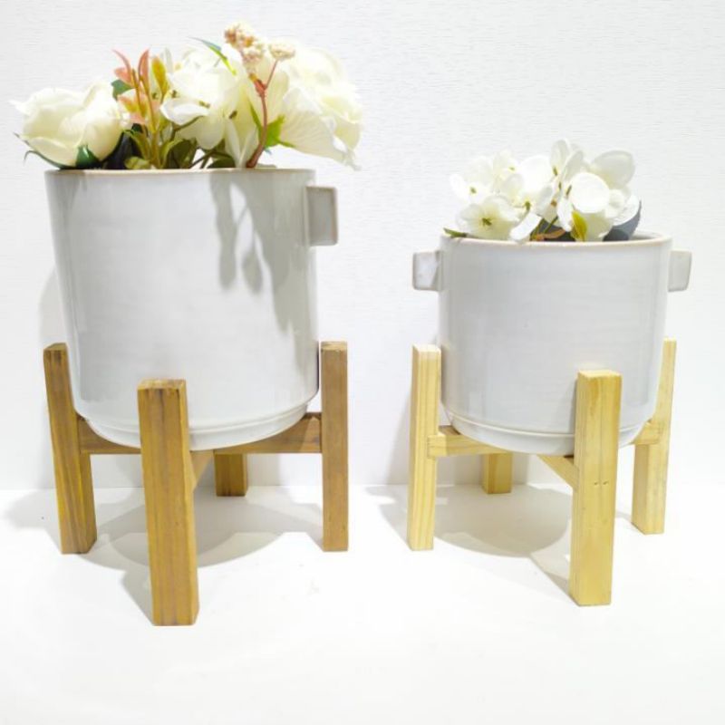 Indoor Balcony Ceramic Planters for Green Plants and Flowers