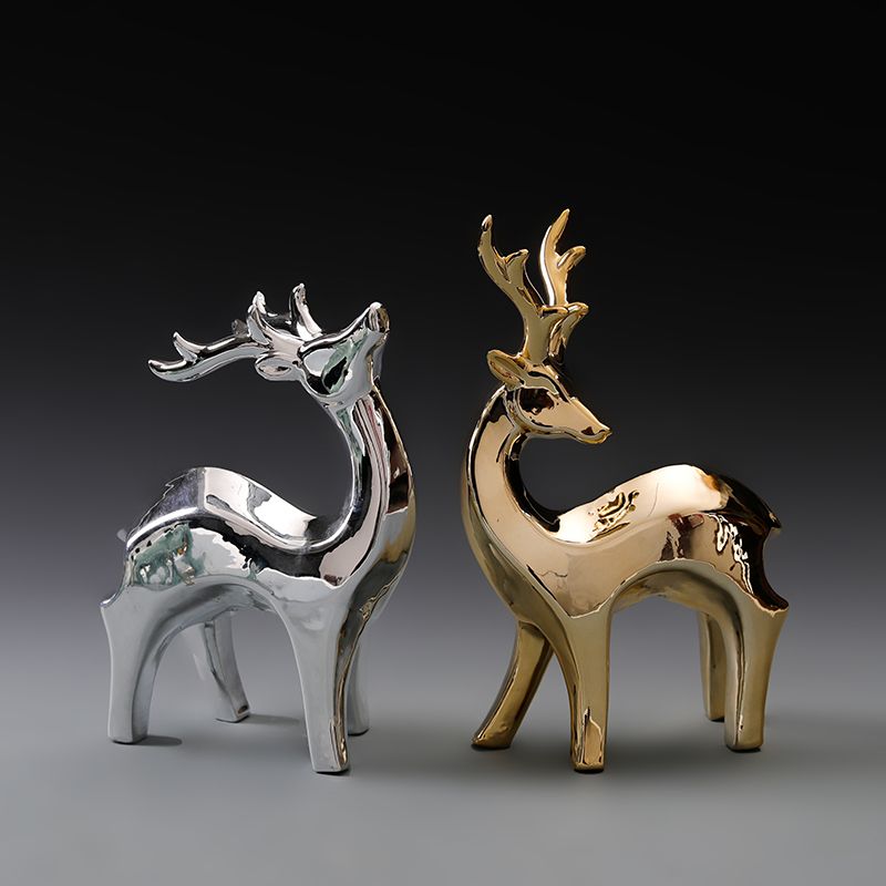 Nordic Moose Decorative Ceramic Craft Ornament