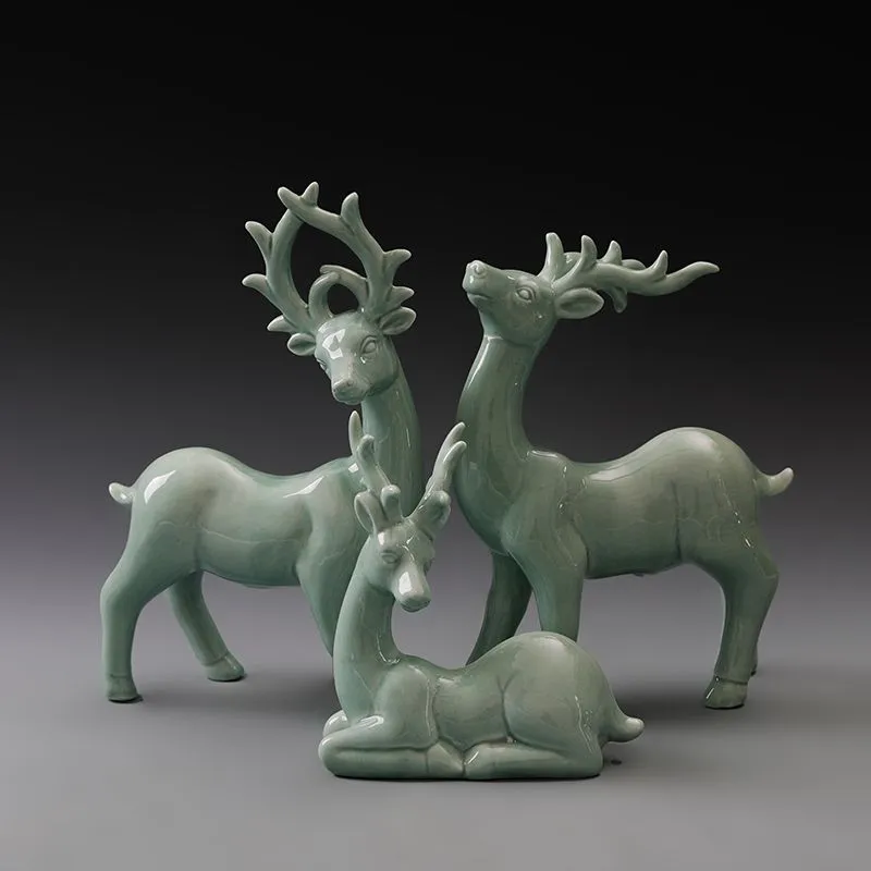 Nordic Moose Decorative Ceramic Craft Ornament