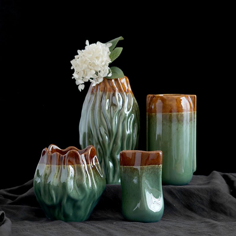 Retro Kiln Change Minimalist Flower Vase Ornament