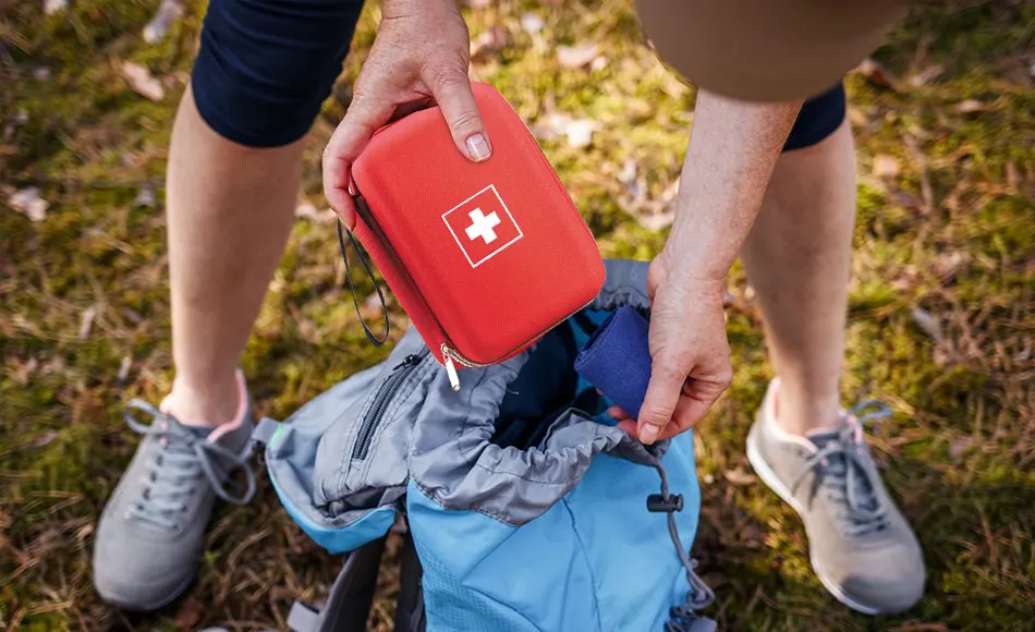 What should I put in an outdoor first aid kit?