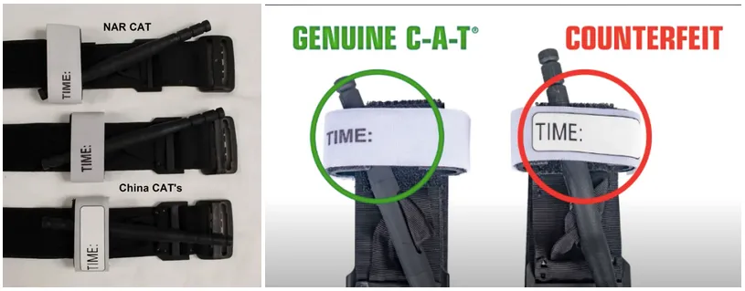 Why identify counterfeit CAT tourniquets?