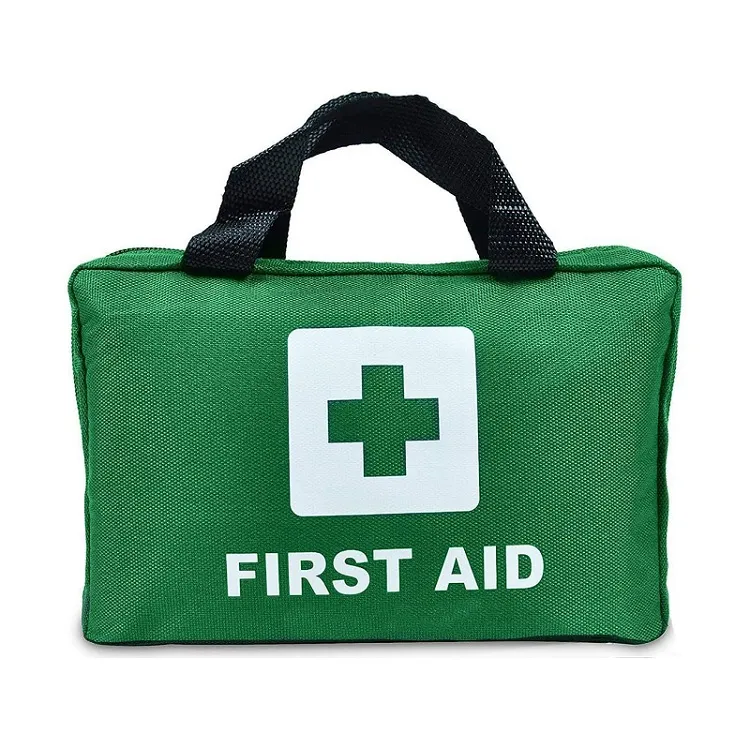 Borsa di pronto soccorso portatile per kit medico verde