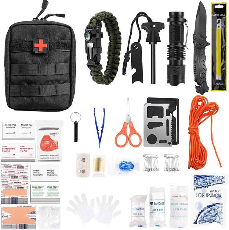 Outdoor survival safety kit