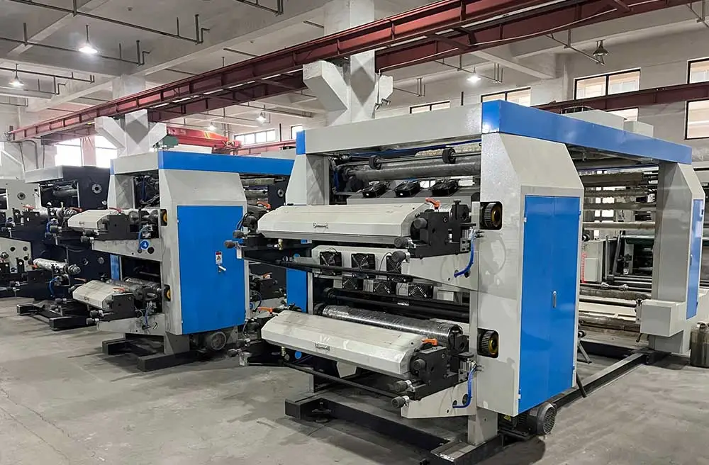 Flexo inprimatzeko makinen egitura