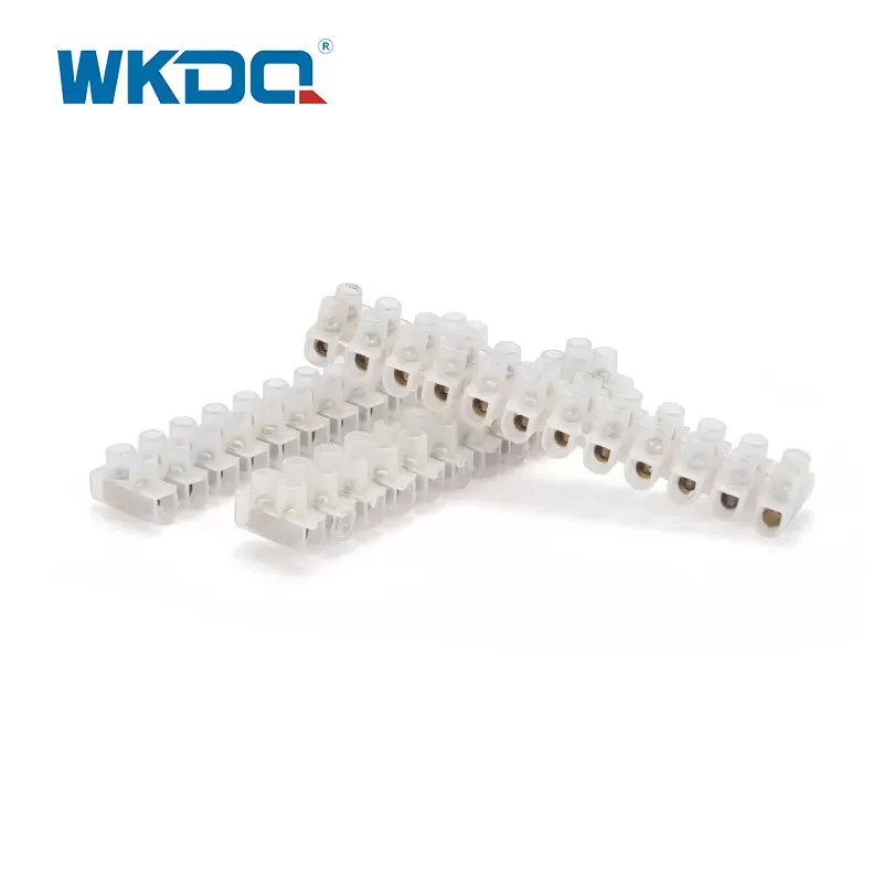 12 P Nhựa X3 PVC Dải đầu cuối trục vít cho cáp điện 10 amp Bộ nối cáp Choc Block