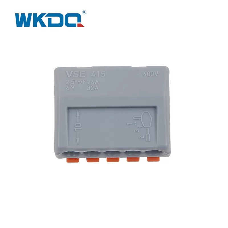 222-415 Carcasa gris Push In Conectores de cable eléctrico rápido Cable Empalme compacto Alta calidad