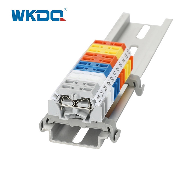 Conector de bloque de terminales tipo resorte 260-301B, montaje a presión, sin tornillos, 2 conductores, ahorro de tiempo, Color gris de alta calidad