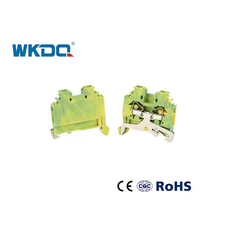 281-107 Conector de bloque de terminales tipo resorte eléctrico universal 4 mm Color verde resistente a vibraciones estándar