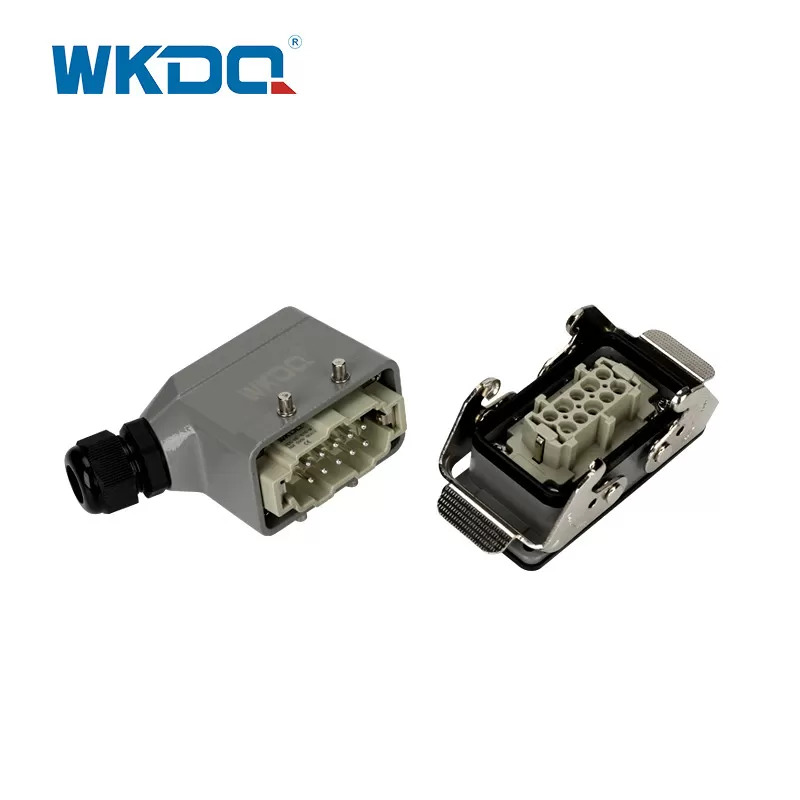 6 Cores Rectangular AWG18 Heavy Duty Cable Connectors IP65