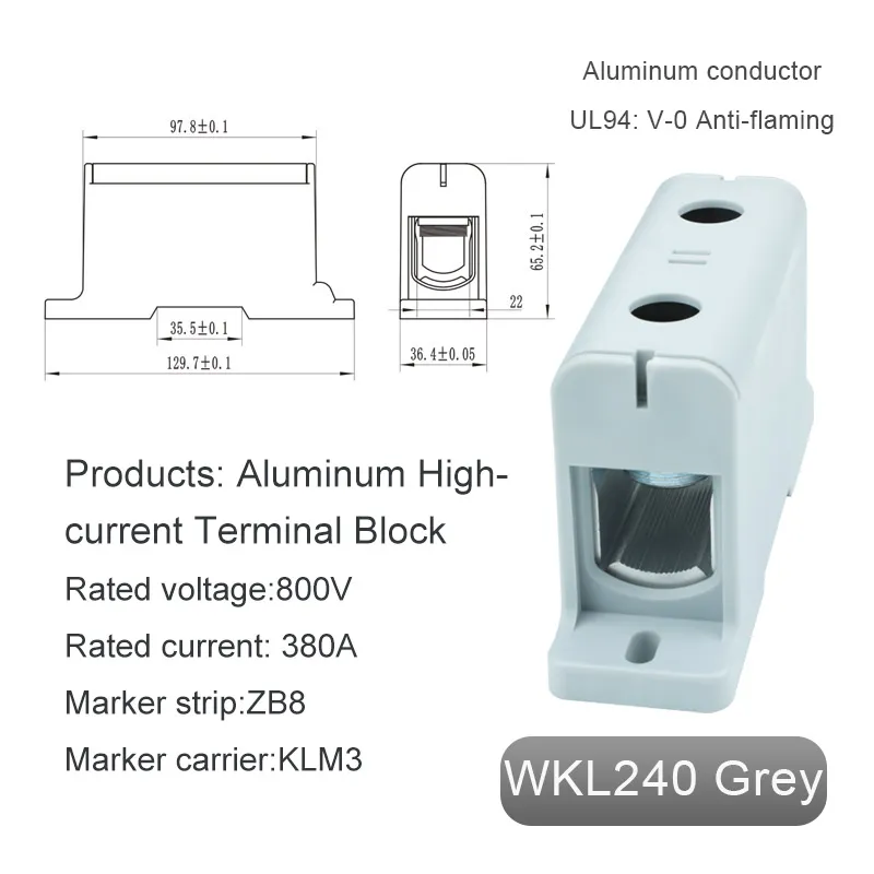 Aluminum High Current Terminal Block