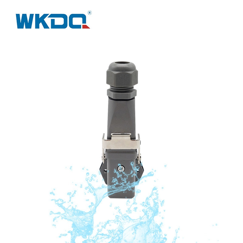 Horizontal Style Heavy Duty Connector With Male Plug And Female Socket