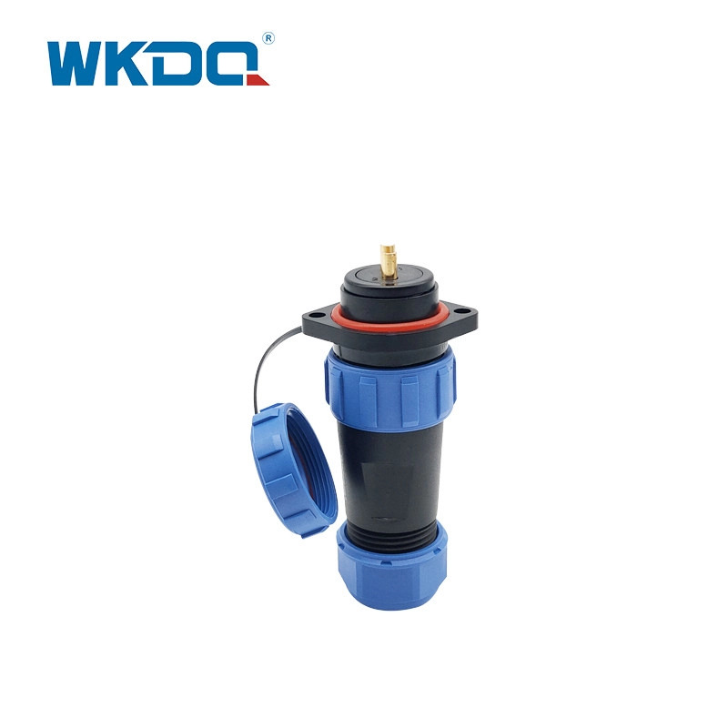IP68 Threaded Plug Socket Waterproof Connector Wk21 Flange Plastic Underwater Mateable