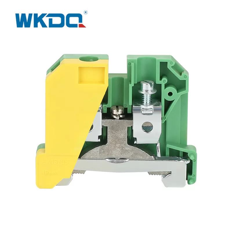 JEK 16_35 Screw in Ground Terminal Block Connector 2 Way Earth Protective Durable Nylon PA66 Standard High Quality Green
