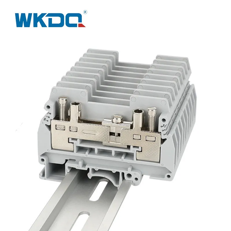 JERTK_S Bloco de terminais de parafuso de trilho Din 6mm2 Bloco de terminais de desconexão de teste