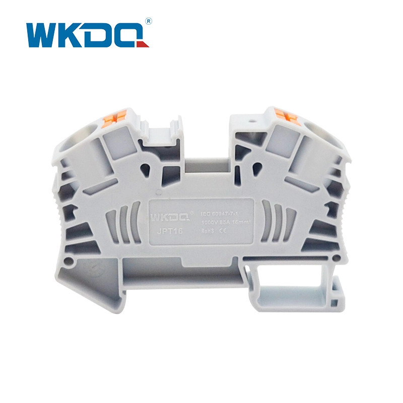 Conector de bloque de terminales a presión de carril DIN JPT 16 de 16 mm2