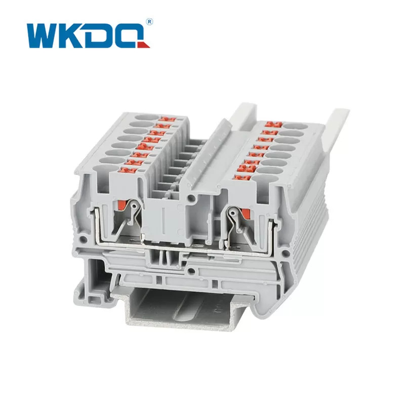 JPT 4 Low Voltage Spring Din Rail Push In Terminal Block Installation Without Tool