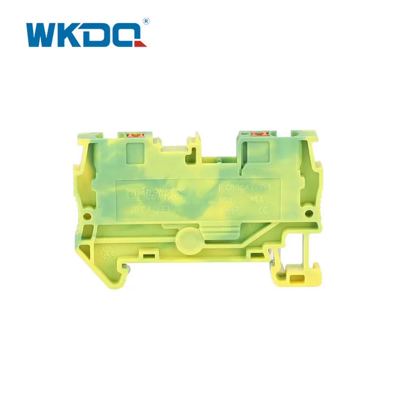 JPT 4-PE Push In Terminal Block Earth Grounding Front Entry Protective IEC 60947-7-1 Standard