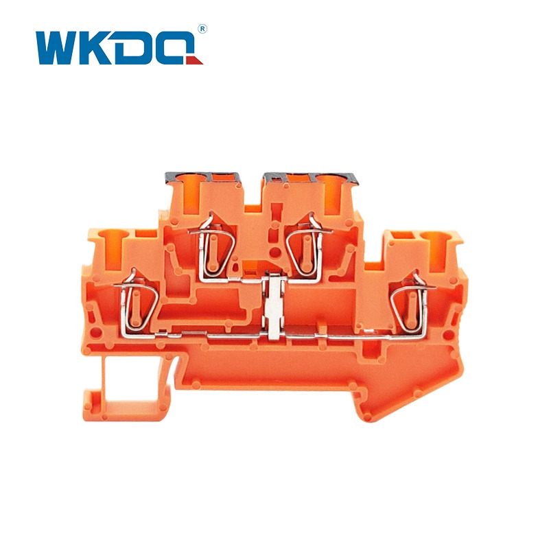 JSTTB 2.5-PV 2 Layer Spring Clamp Terminal Block Din Rail 4 Conductors