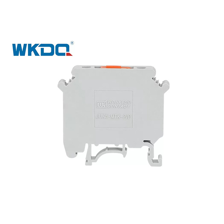 JUK 5-MTK P_P Rail Screw Clamp Terminal Block Knife Disconnect Low Voltage 800V_16A With Thin Structure