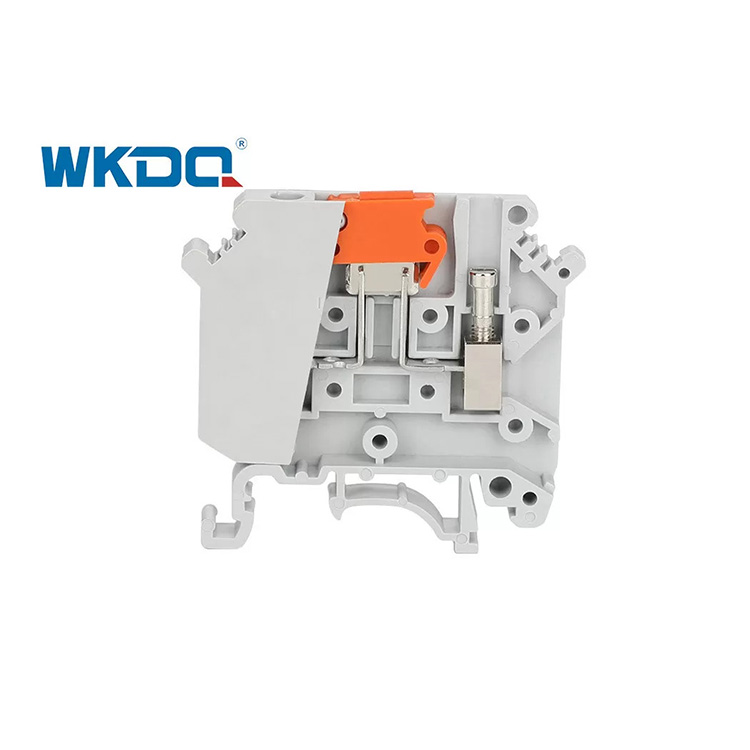 JUK 5-MTK P_P Rail Screw Clamp Terminal Block Knife Disconnect Low Voltage 800V_16A With Thin Structure
