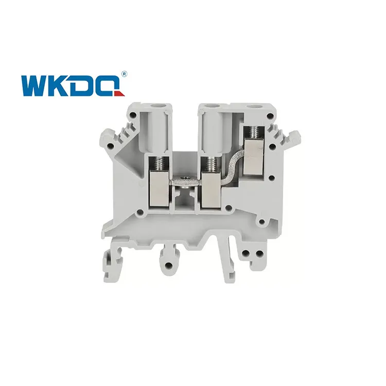 JUK5 TWIN Din Rail Клеммная калодка харчавання з латуні і сталі, металічнага матэрыялу