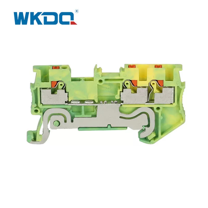 Multi - Conductor Small Wire Terminal Block Yellow at Green Electrical Connector Blocks
