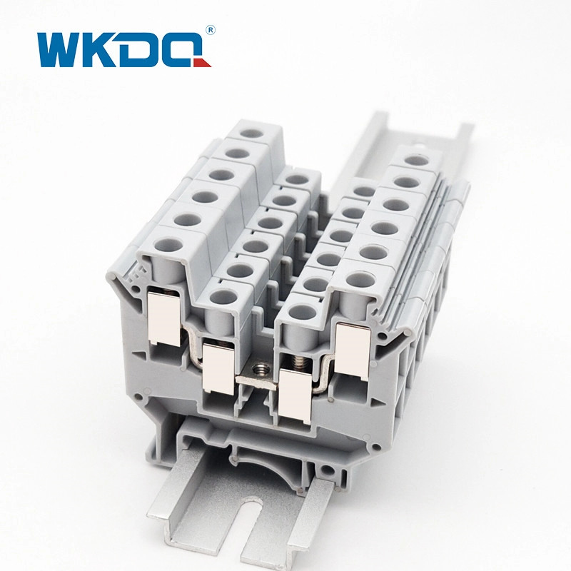 Blocos de terminal de braçadeira de parafuso de plástico Tipos de trilho DIN Fusível JUK 2,5 mm