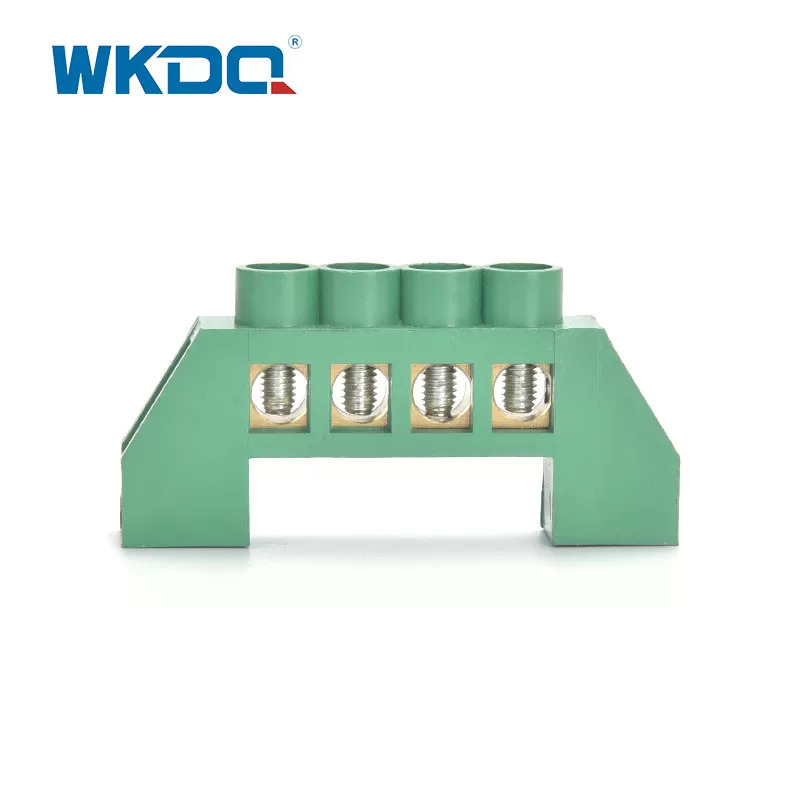 Screw Connection Terminal Grounding Busbar Electrical Terminal Blcok With Holder