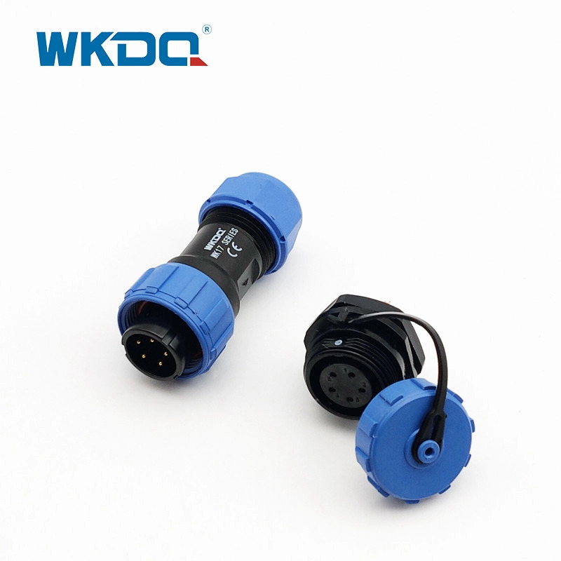 Sp Series Aviation Waterproof Connector IP68 Plug Socket Wk17 Rear Nut Threaded Coupling