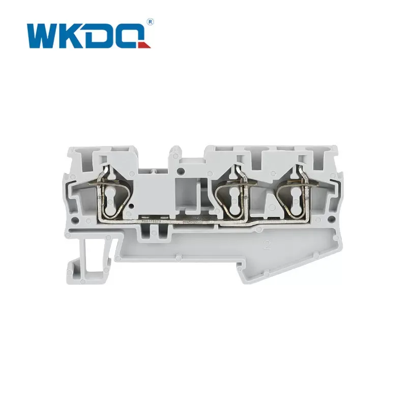 Spring Cage Nylon PA66 Spring Cage Din Rail Terminal. محطة سكة حديدية