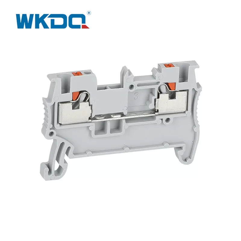 White Feed Through Wire Push In Terminal Block 1.5mm Type With 3.5 Thickness