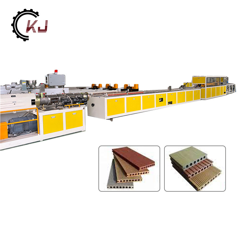 Dřevoplastový kompozitní stroj na výrobu vroubkovaných stěnových profilů WPC - 0