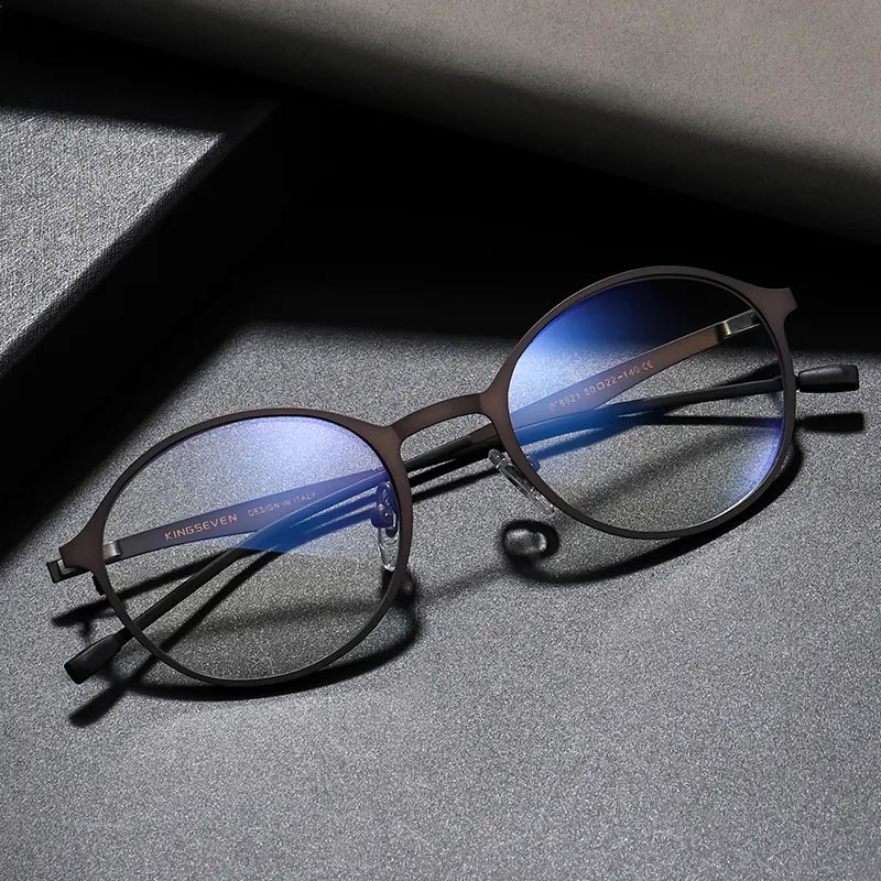 Mode titanium anti-blauw lichtbril