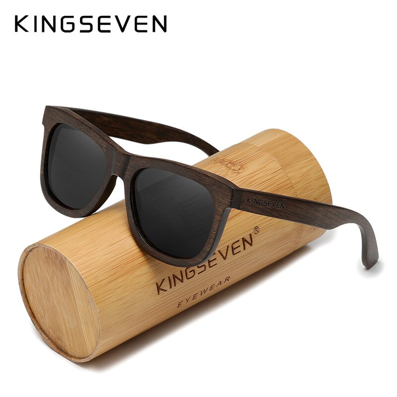 Ochelari de soare polarizați pentru bărbați, lucrați manual, din lemn prețios