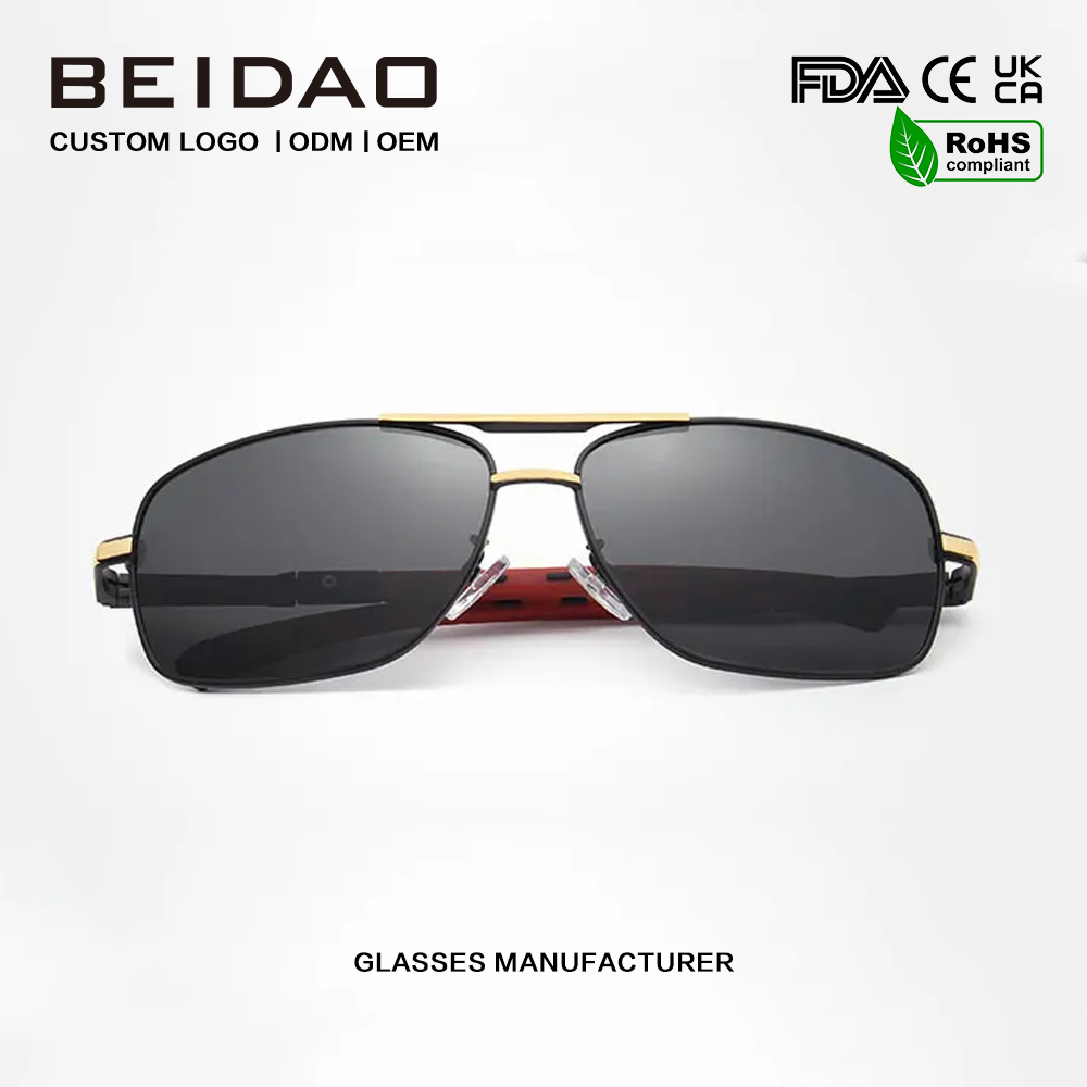 Pilot aluminium HD gepolariseerde UV400 trendy casual zonnebril